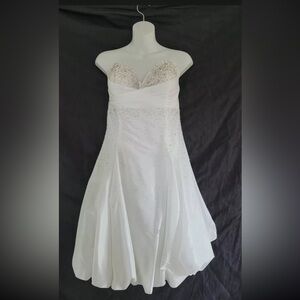Cocktail Bridesmaid Homecoming short formal dress sz L retail 149